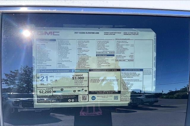 2027 GMC Acadia Elevation