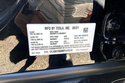 2021 Tesla Model S Plaid